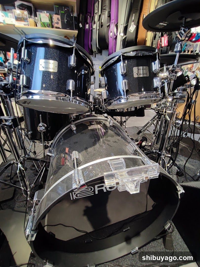 Drum Set Display in Music Store