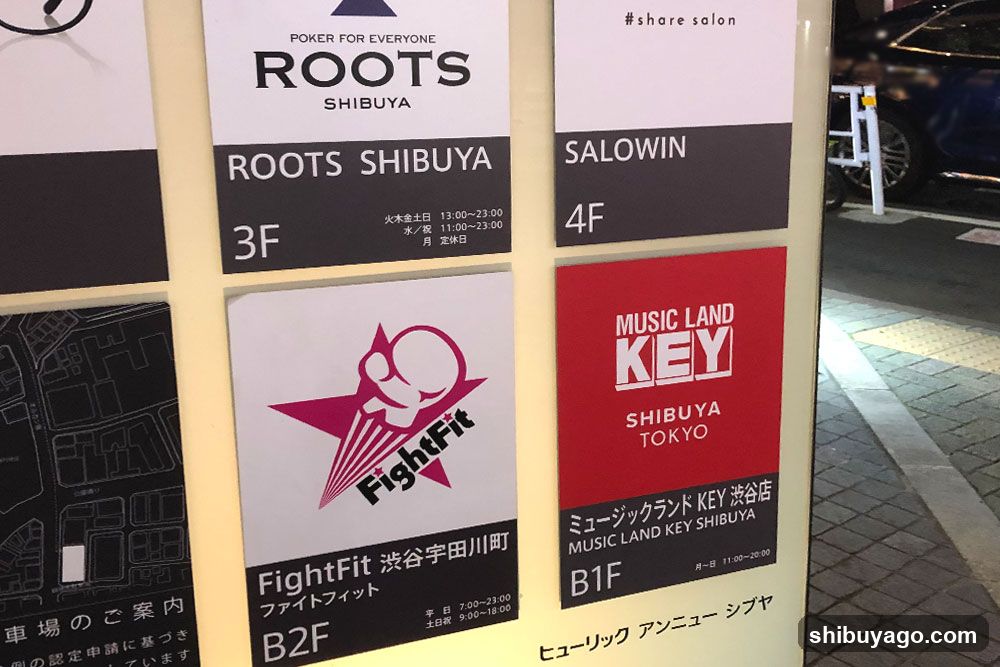 Signage Board at Shibuya Station Area