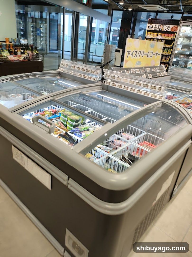 Freezer Section in Store
