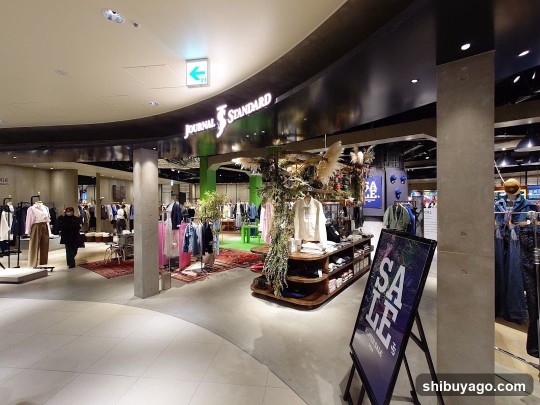 Fashion Store Interior with Sale Signage