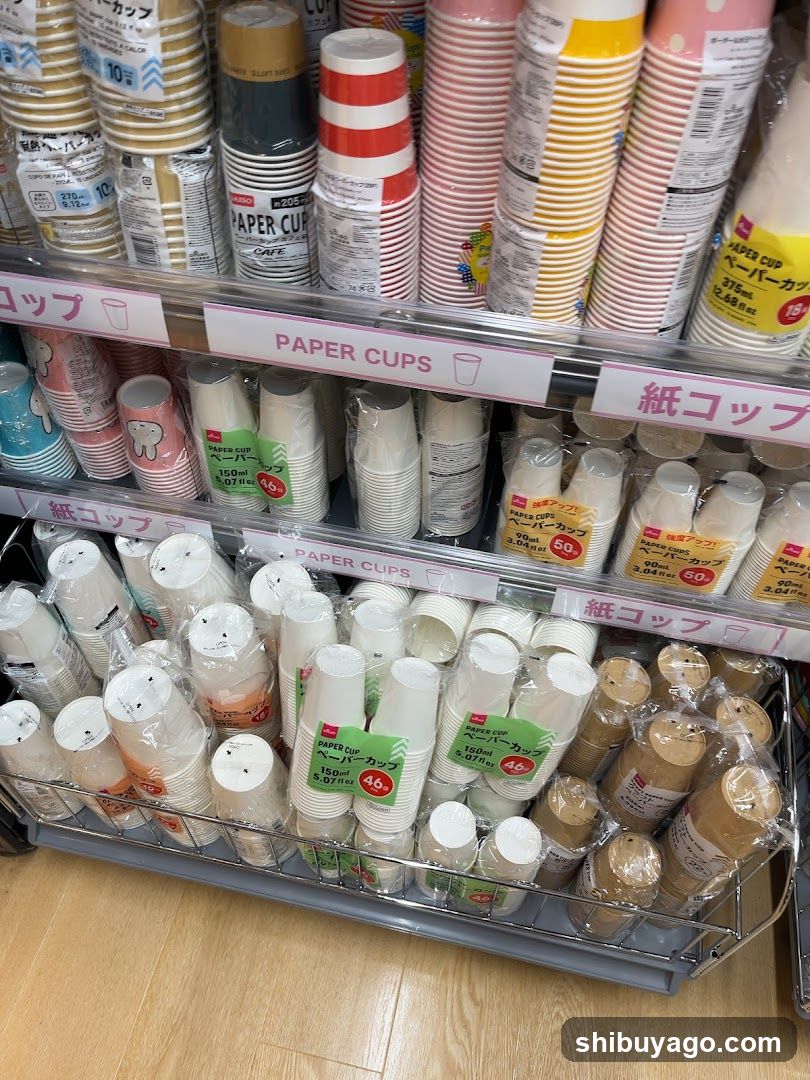 Paper Cups Display