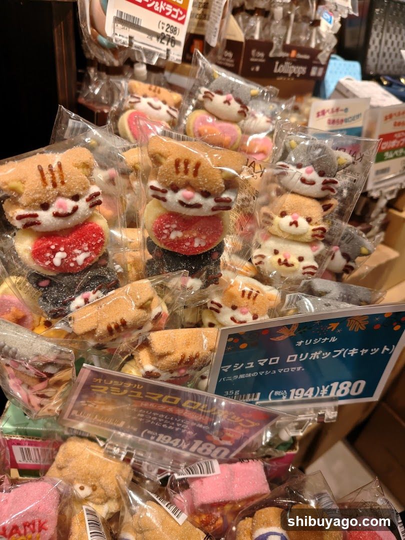Cat-themed Lollipops Display