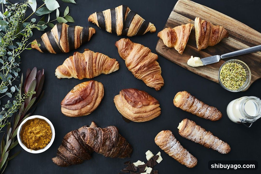 Assorted Pastries and Croissants