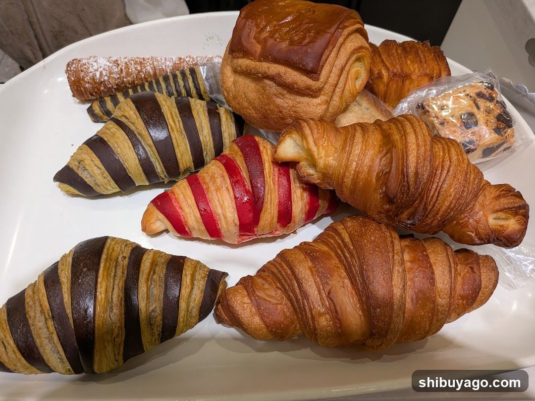 Assorted Pastries on a White Plate
