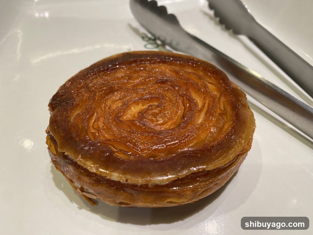 Puff Pastry on White Plate