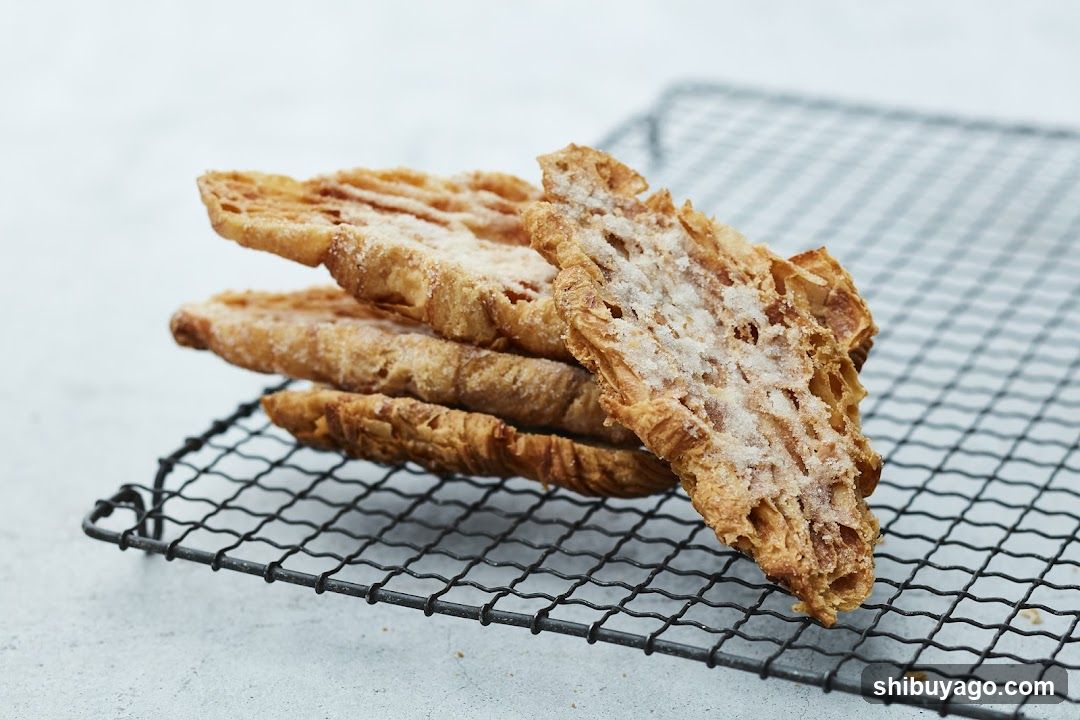Crispy Pastries on Cooling Rack