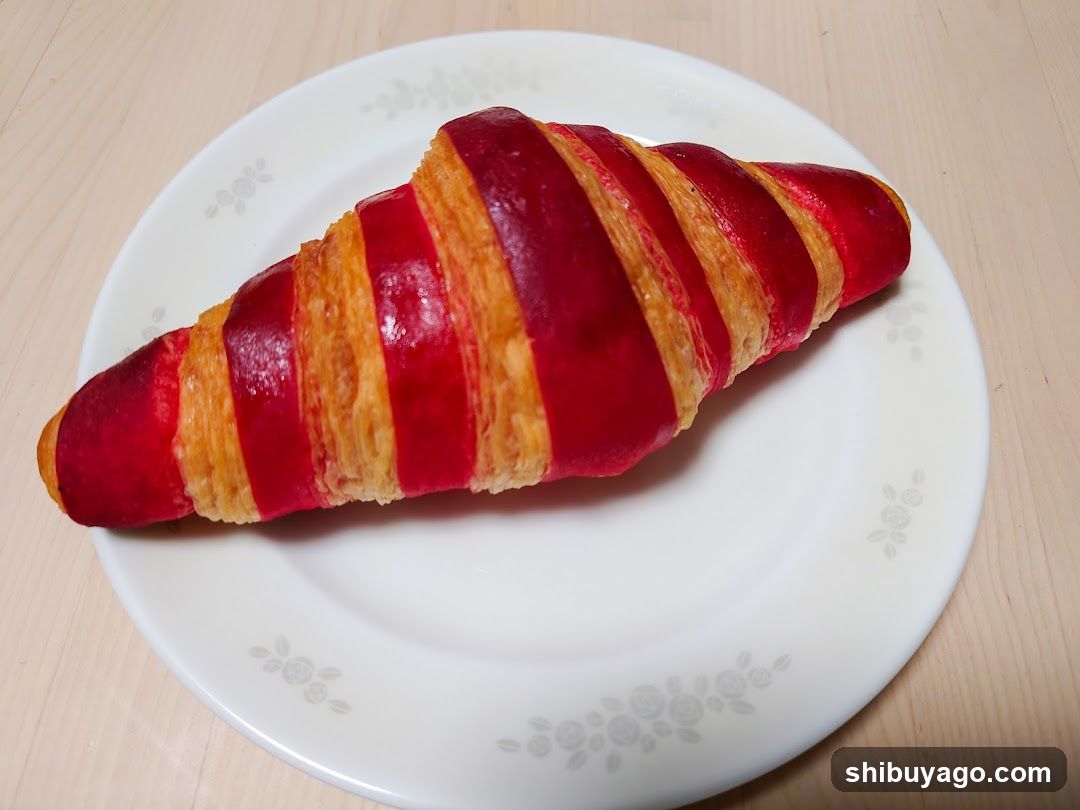 Red and Golden Croissant