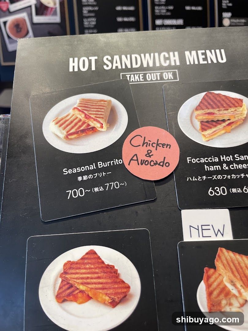Hot Sandwich Menu
