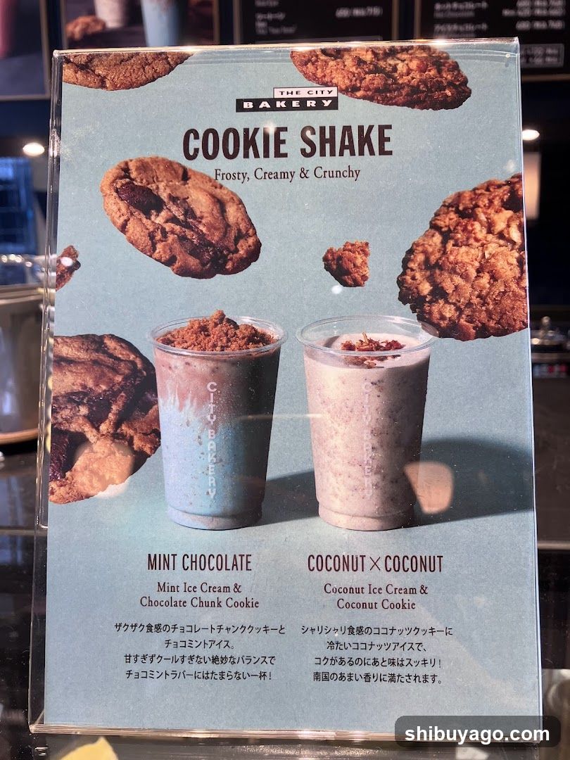 The City Bakery Cookie Shake Menu