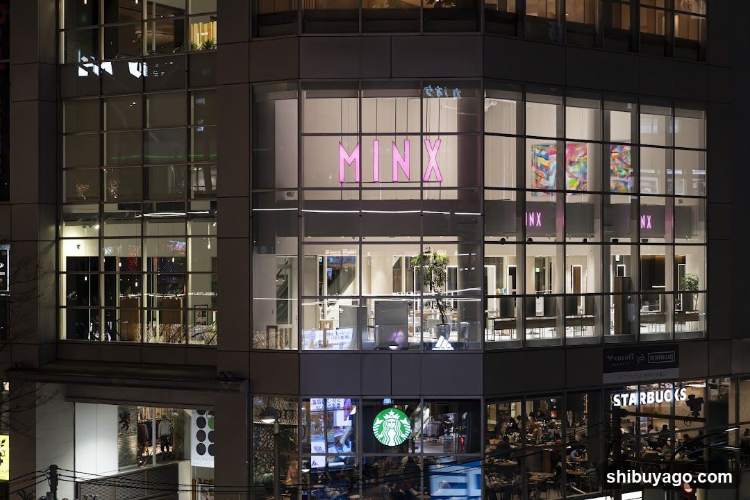 MINX Store Interior View at Night