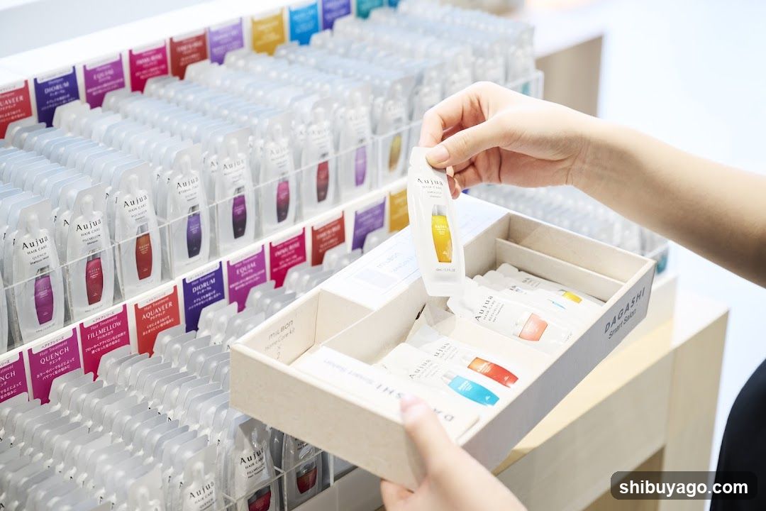 Aupin Skincare Samples Display