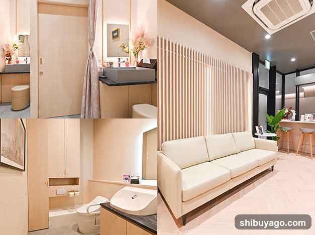 Interior of a modern spa or wellness center