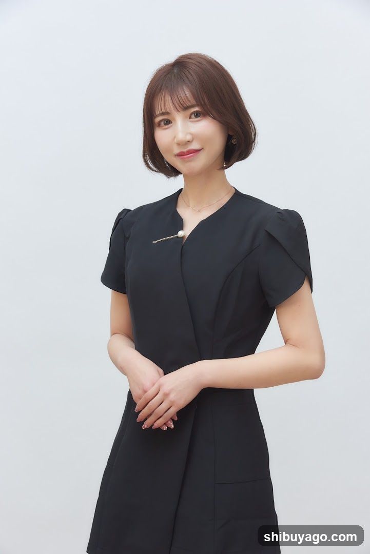 Portrait of a woman in black dress