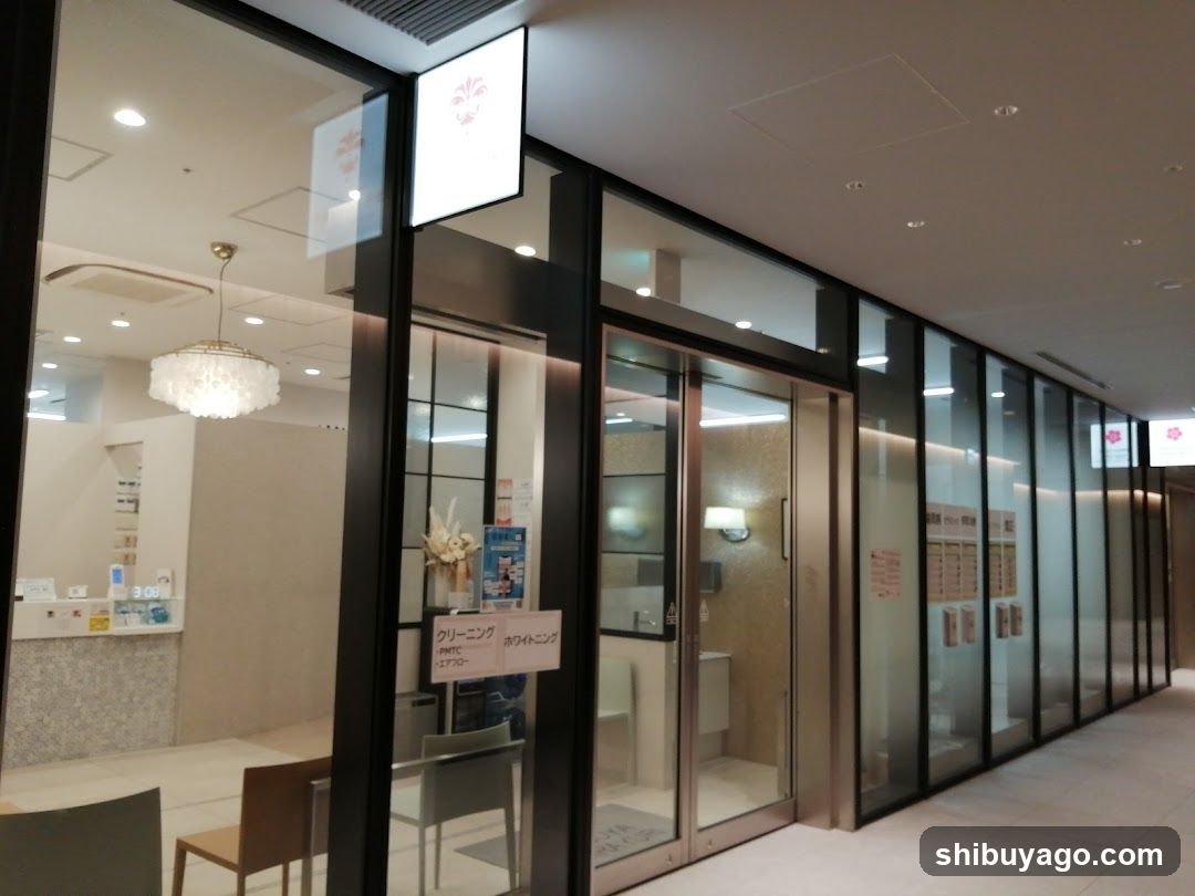 Interior of a modern building entrance