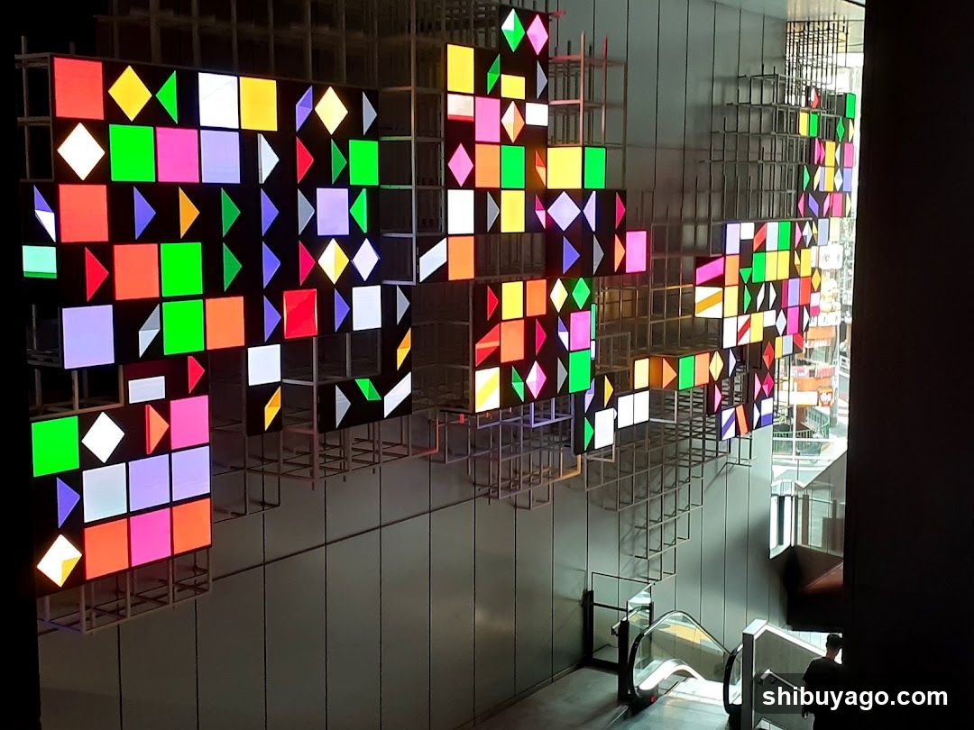 Colorful Geometric Art Installation