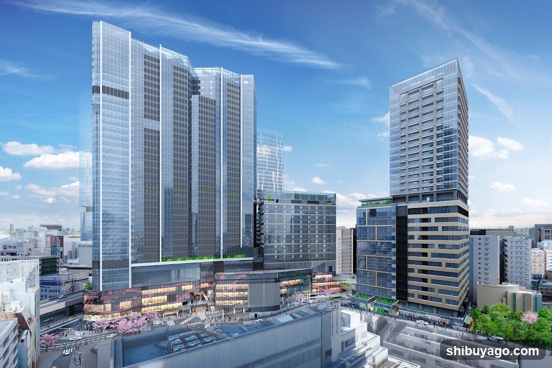 Modern Cityscape with High-Rise Buildings