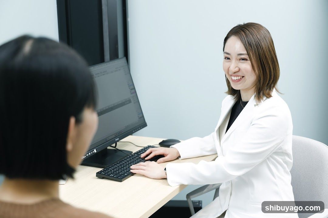 Office Interior with Staff at Desk