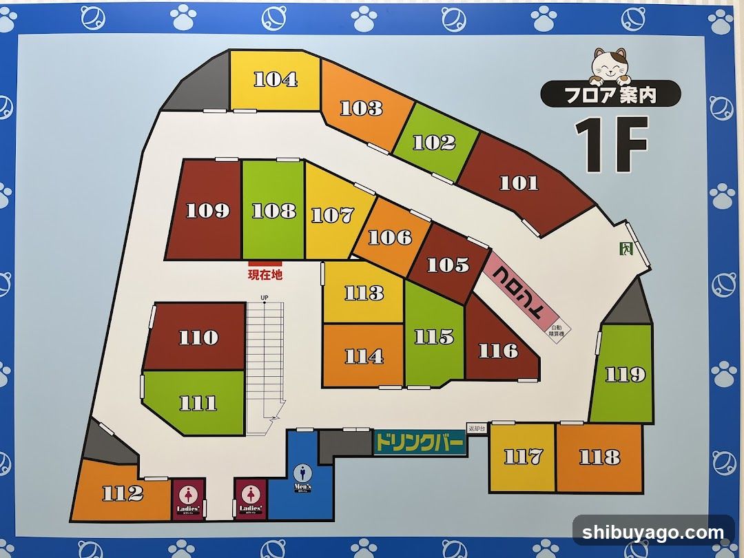 1F Floor Plan Map