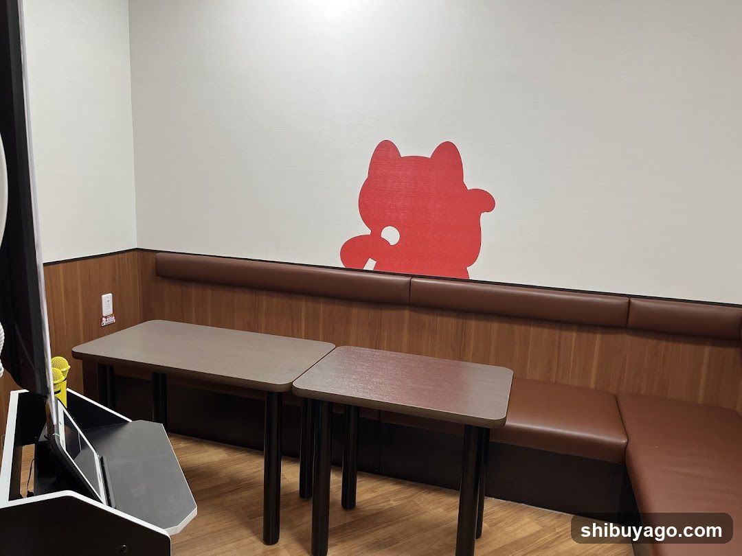Red Cat Wall Decal in Dining Area