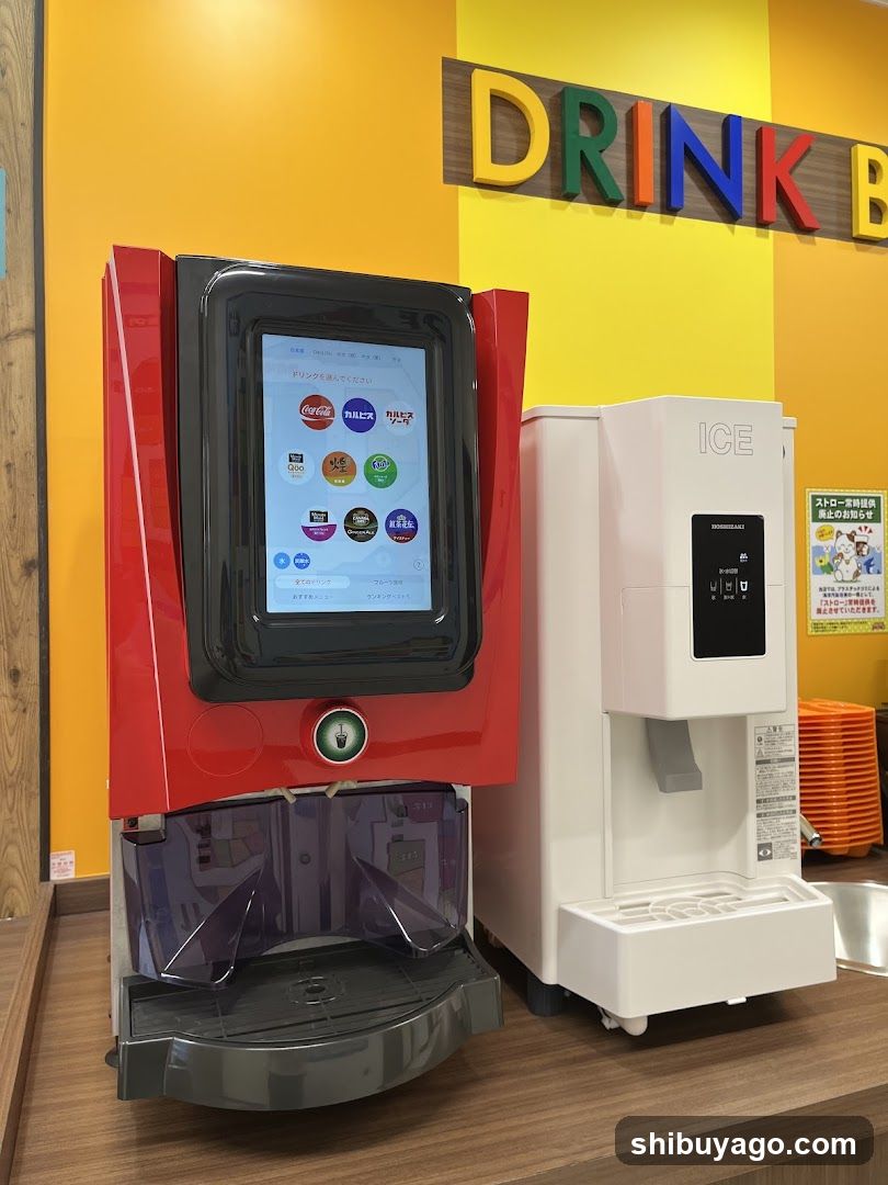 Drink Machines in Store Interior