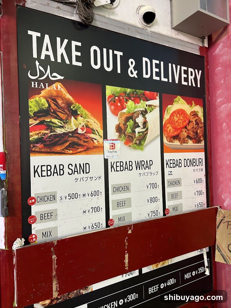 Kebab Menu Board