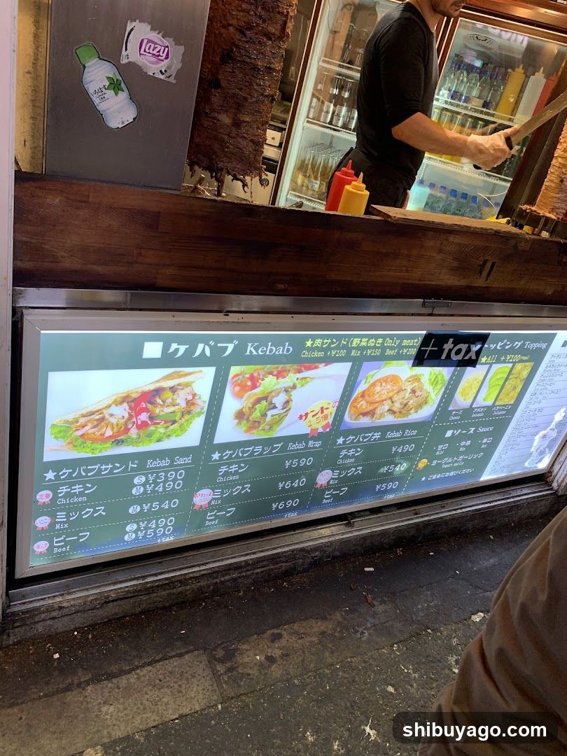 Kebab Menu Board