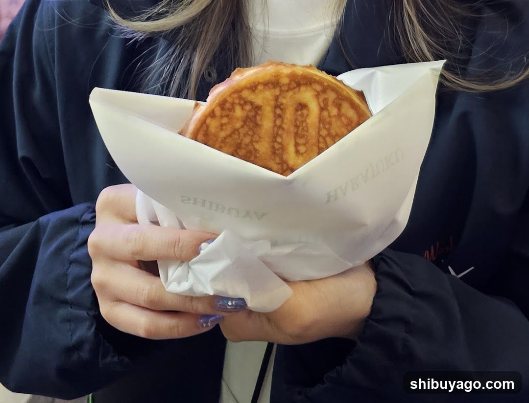 Food item in paper wrapper