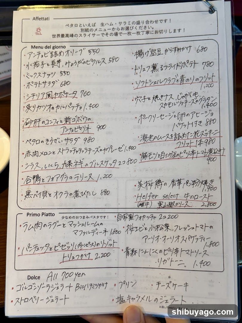 Affettati Menu Board