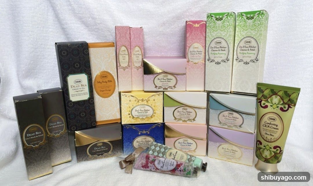 Glow Skincare Product Display