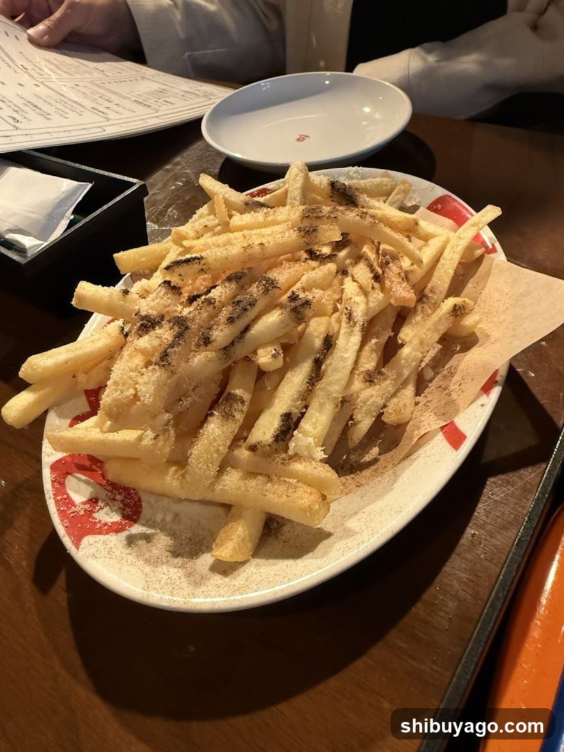 Fries with seasoning