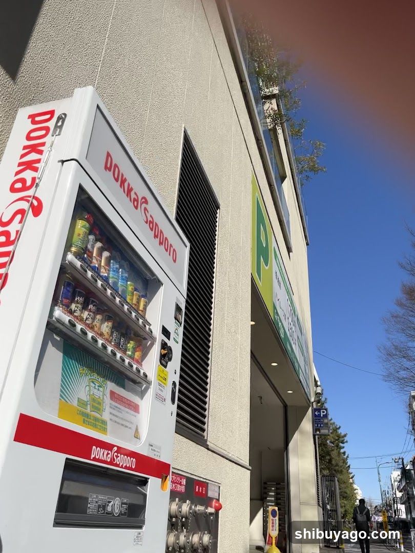 Vending Machine and Building Exterior