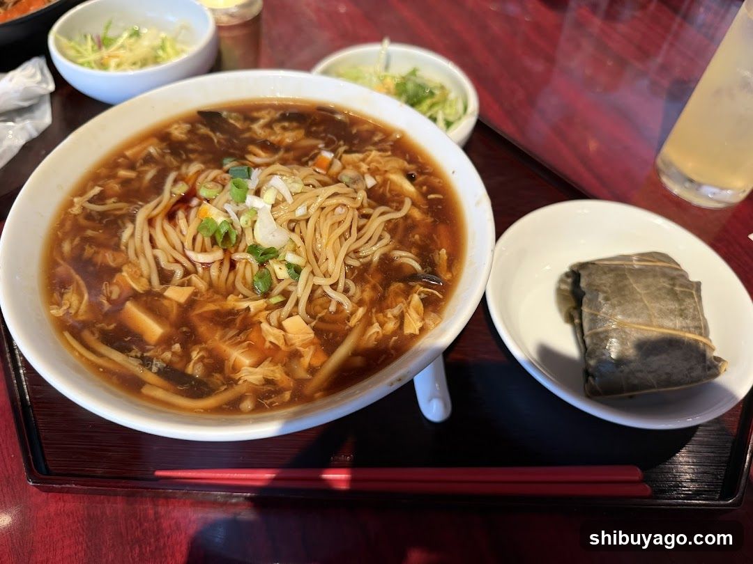 Sour Soup Noodles with Side Dishes