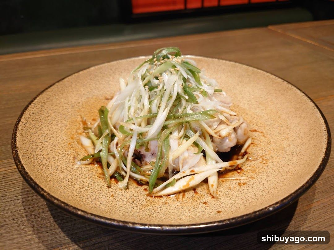 Sliced Fish Salad with Green Onions