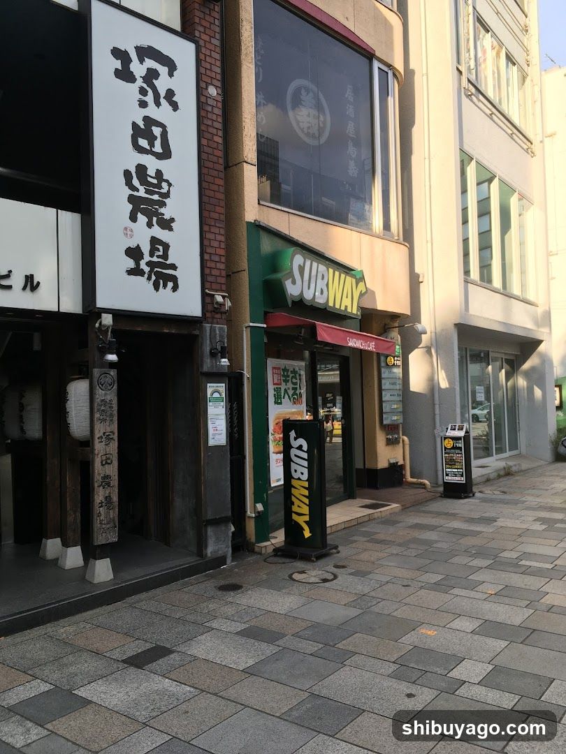 Street Scene with Shops