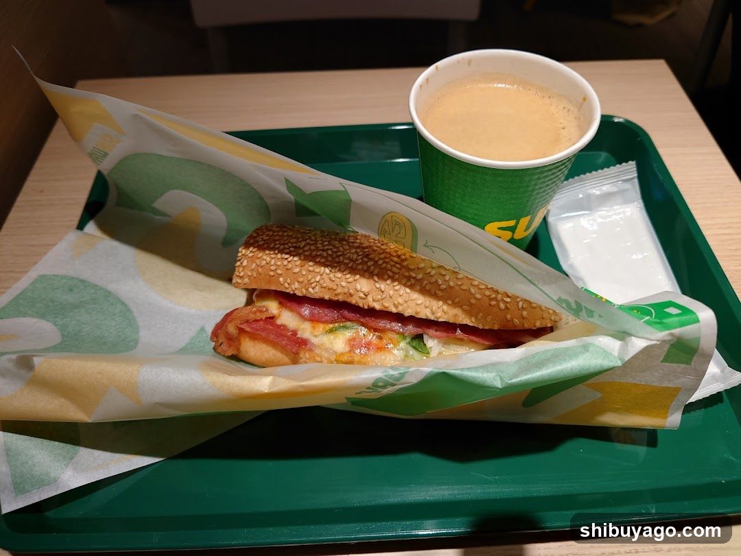 Subway Sandwich and Drink