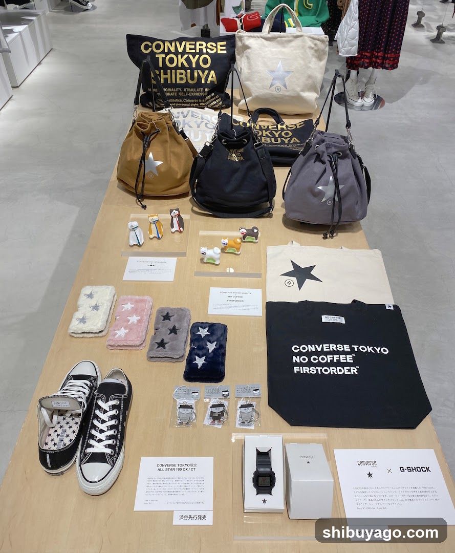 Converse Tokyo Merchandise Display