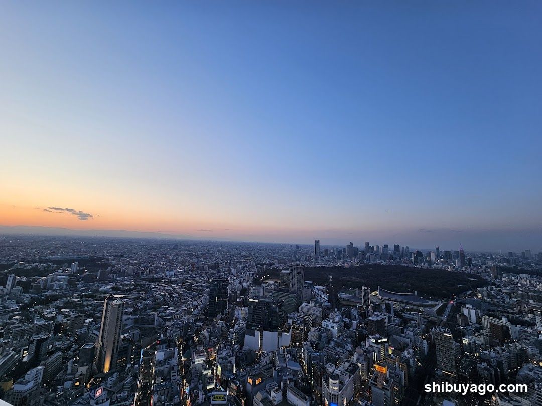 Cityscape at dusk