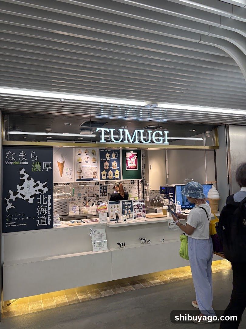 TUMUGI Ice Cream Shop Interior
