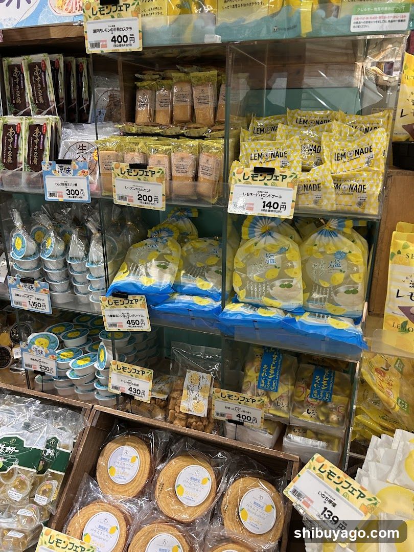 Lemon Scented Products Display