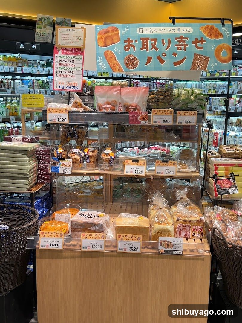 Bread Display in Store