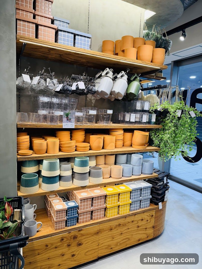 Pottery and Home Goods Display
