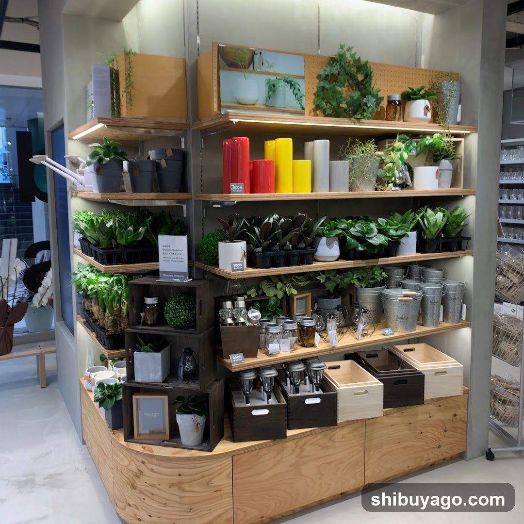 Indoor Plant and Home Decor Display