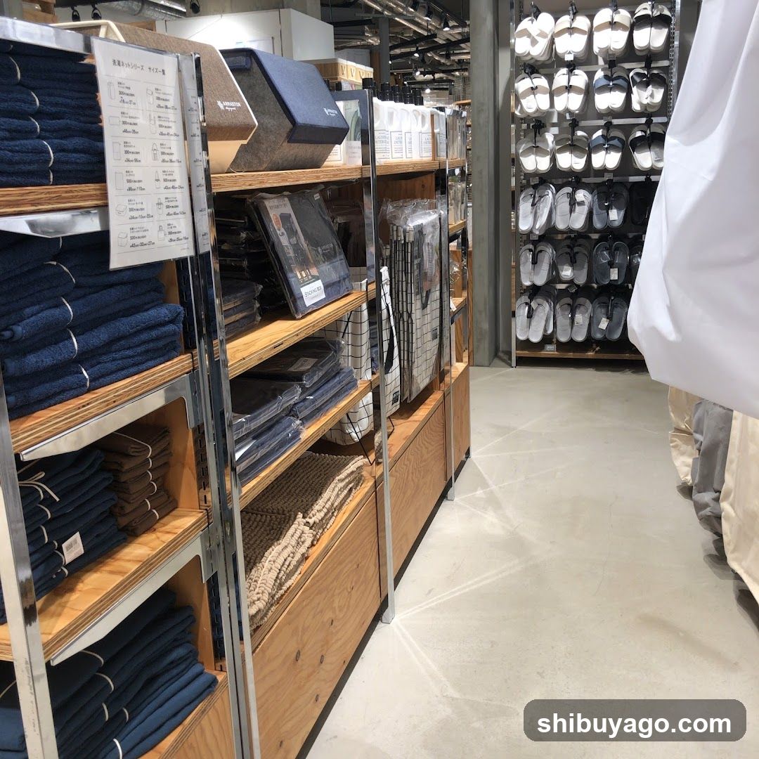 Interior of a Japanese department store or home goods section