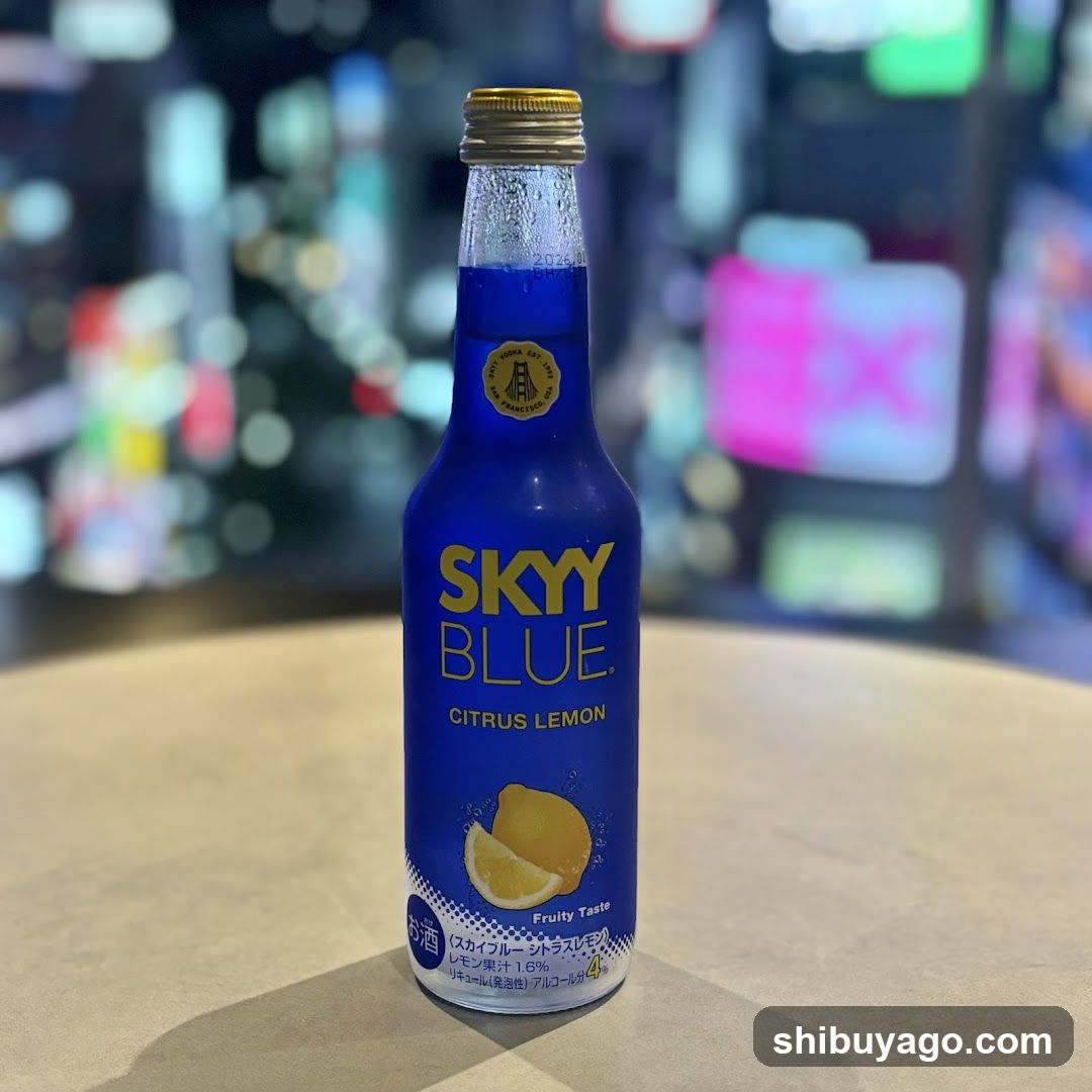 Skyy Blue Citrus Lemon Bottle
