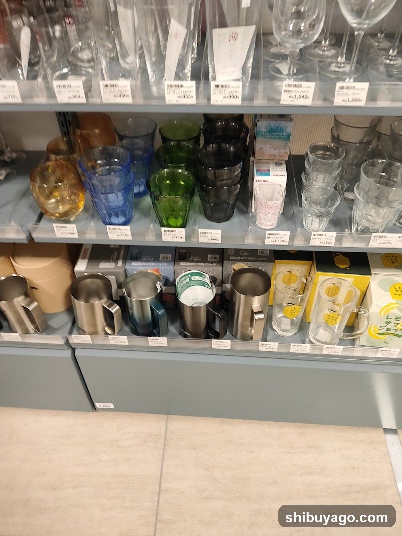 Glassware and Kitchenware Display
