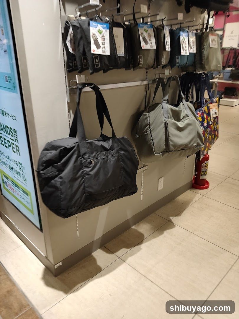 Bag Display in Store