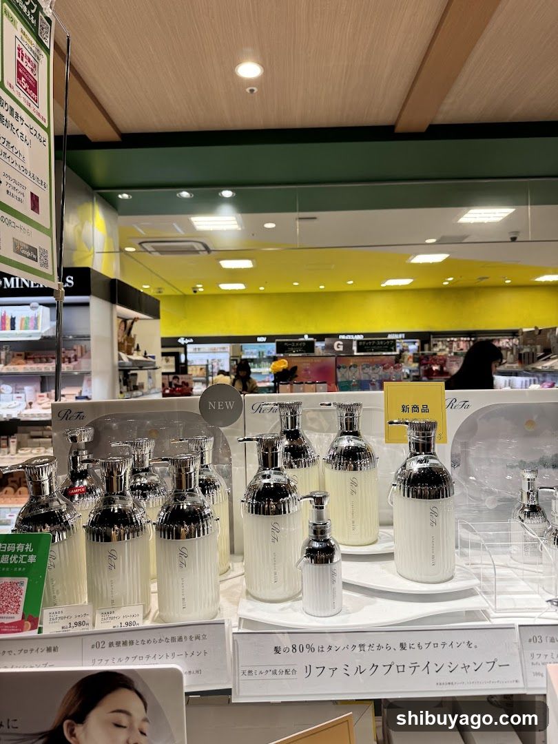 Shampoo Display in Store