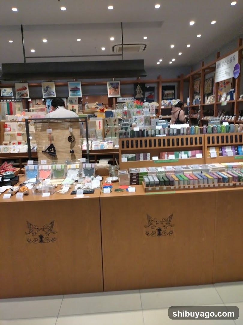 Interior of a gift shop or stationery store