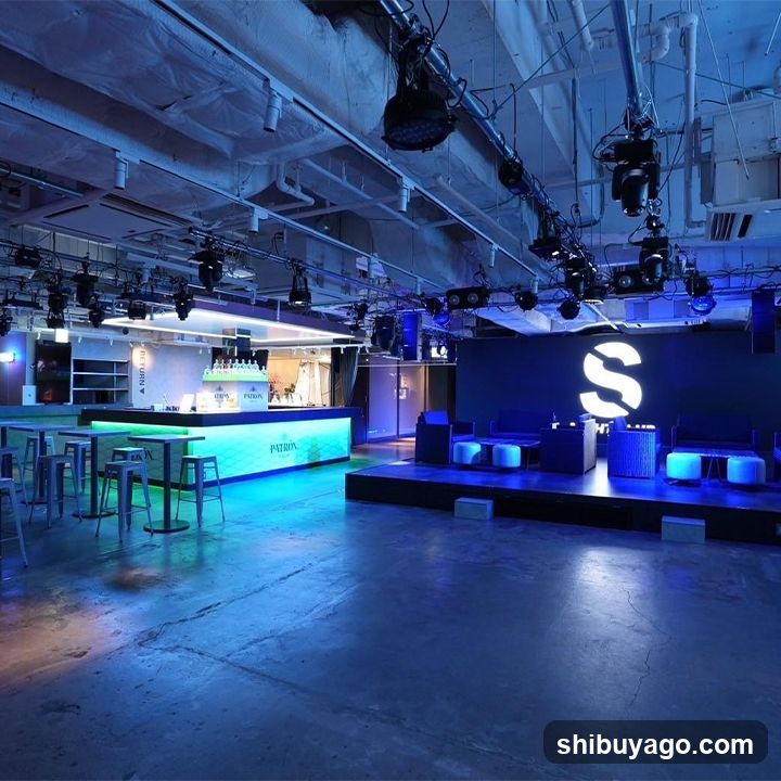 Bar Interior with Stage Setup