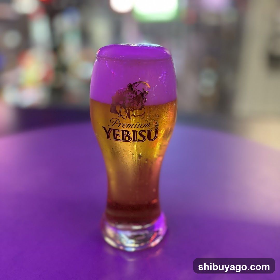 Yebisu Beer Glass